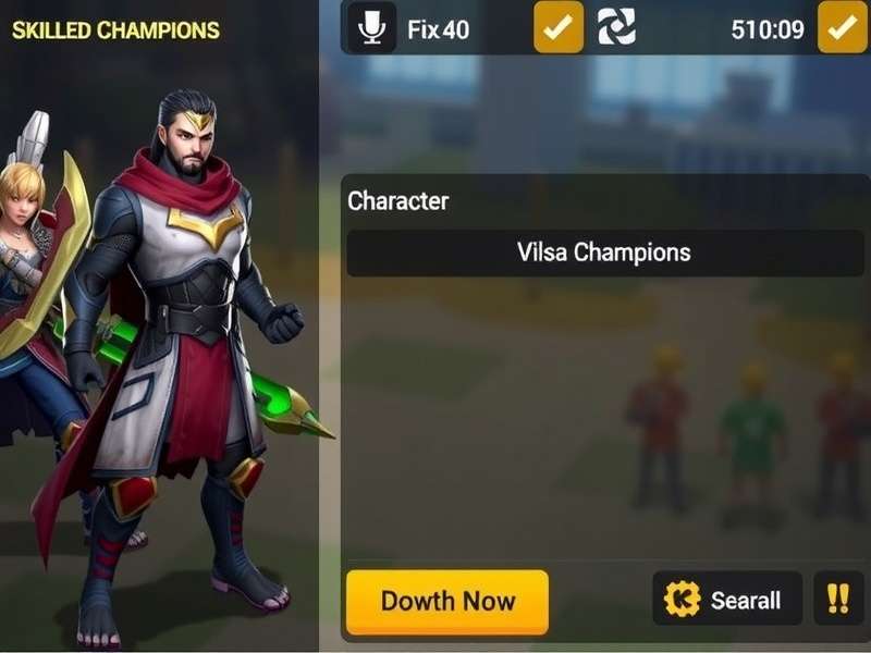 Skilled Champions character selection screen